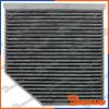 Filtre d'habitacle à charbon pour AUDI | FCF-AU-016C, 0986AF5677